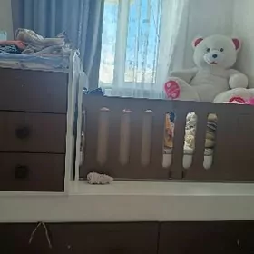 Кроватка-мебель детская, 0+