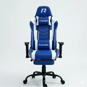 Игровое кресло Oýun kreslo Racer Prince Blue White