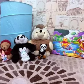 Игрушки+корзина+картина