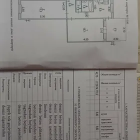 туркменабад 2 комнаты кв бетон