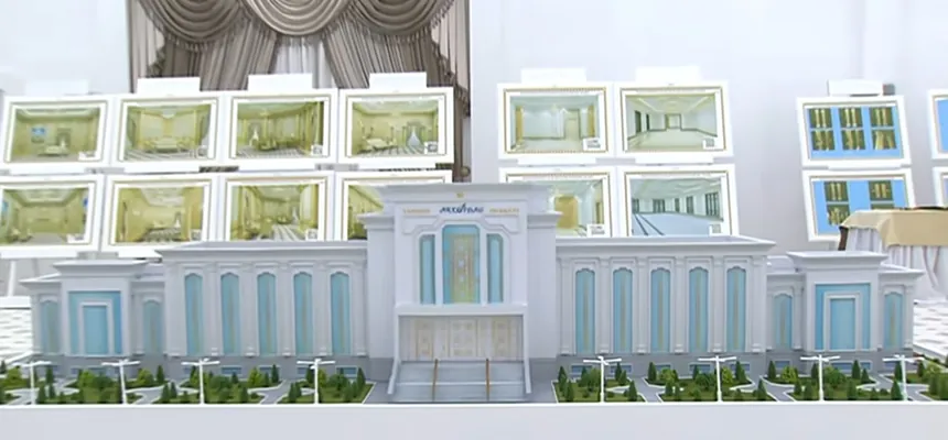 Arkadag şäherinde Gün elektrik bekedi we Arkadag merkezi gurlar