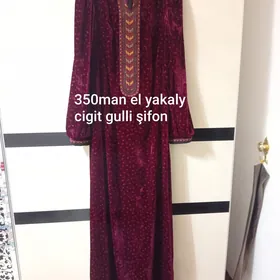 gyzyl et renk şifon