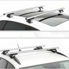 Kia Carnival лыжи на крышу.