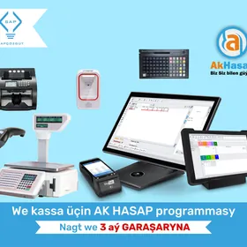 AKHASAP KASSA APARAT BARKOD SKANER CEK PRINTER