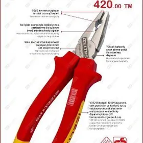 Izeltaş 1000V плоскогубцы