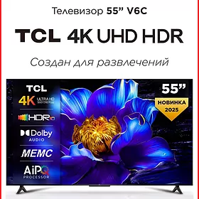Telewizor TCL 55V6C google TV LED телевизор smart