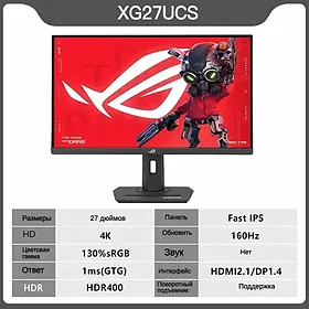 ASUS Rog WLED 27" 4K 160Hz