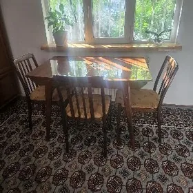ОБЕДЕННЫЙ СТОЛ+ СТУЛЬЯ