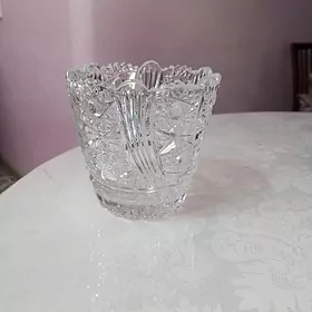 Чешская хрустальная конфетница