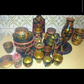 посуда декоративная деревянная