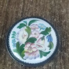 старинная брошь серебро