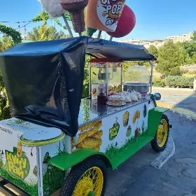 pop-korn, pagta morozna masyn