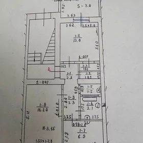 Swaboda kopetda 1 etaj 2 komn