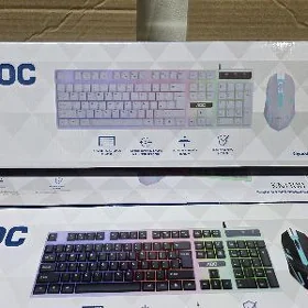 Klawiatura + myşka white