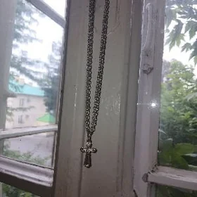 крестик цепочка серебро.