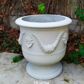 горшок бетонный