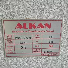 Stablizator 15 kVa, Turk