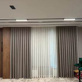 Занавесы  с тюлью