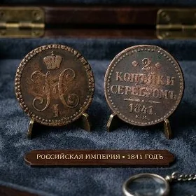 старинная монета Николая1