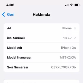 iphone xs 17 owrulen🟠