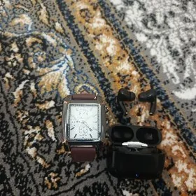 AirPods Pro nauşnik. +Sagat.