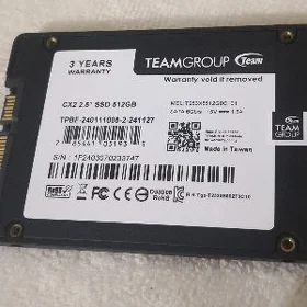 ssd 512 GB taze
