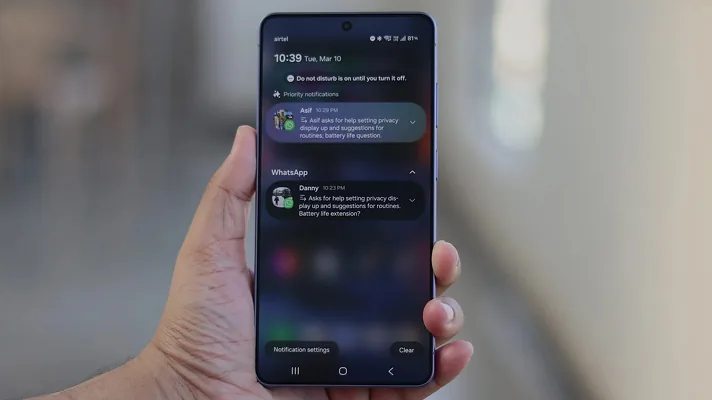 В смартфоны Samsung внедряют систему интеллектуальной блокировки push-рекламы