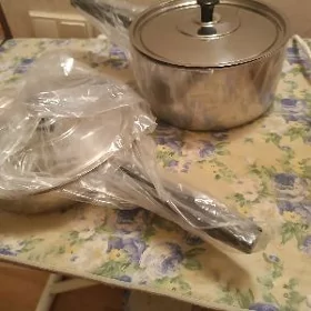 сковородка и кастрюля -кружка