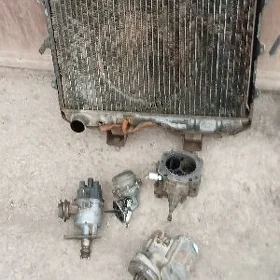 Radýator, Karberator, starter