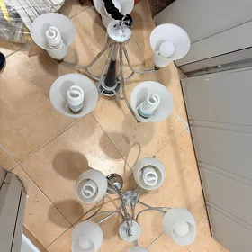 lyustra 5 lampa, 3 lampa