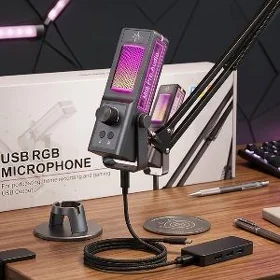 Микрофон с 3D подсветкой