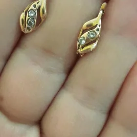 серьги золотые
