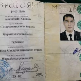 paspor we tehpasport ŷitdi