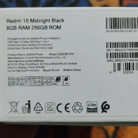 REDMI 15 .16 GB RAm 256 GB ROM