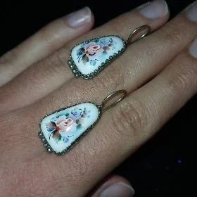 серьги серебро