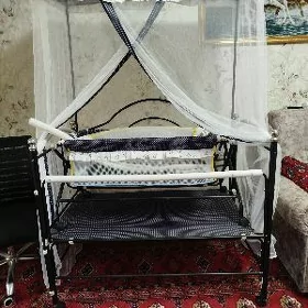 детская кроватка с люлькой