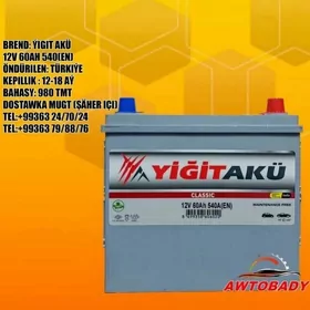 Akumulýator ÝIGIT AKÜ 12V 60AH