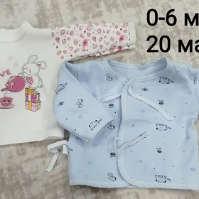 десткие вещи 0-6 и 6-12 мес