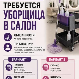 уборщица в салон