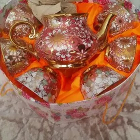 Сервис чайник с чашками