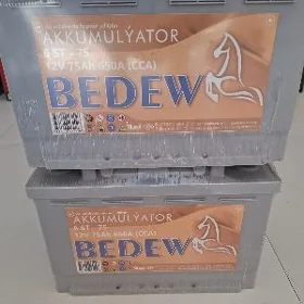 Akkumulyator BEDEW 75A 12v