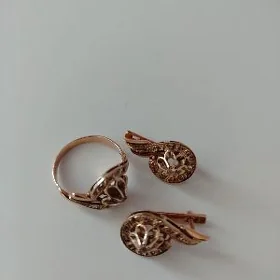 Gyzyl halka yuzik kamplekt