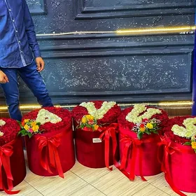 roza gül gul guller buket sowgat Miska Teddy aýy panda pişik dem alya sowgat podarka