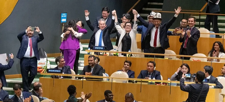 Кыргызстан впервые избран непостоянным членом Совбеза ООН