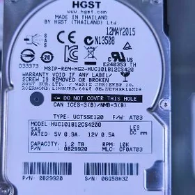 HDD 1.2 TB sas