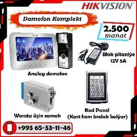  Kameralar we Domofonlar 