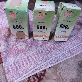 Elektrolampa 500 W, we patron