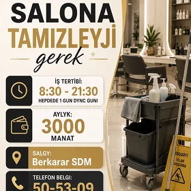 Salona tamizleyji gerek