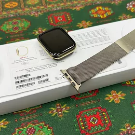 appl watch 7 Gold Stainless St