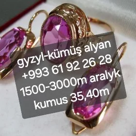 Gyzyl -kümüş alýan gymmat baha